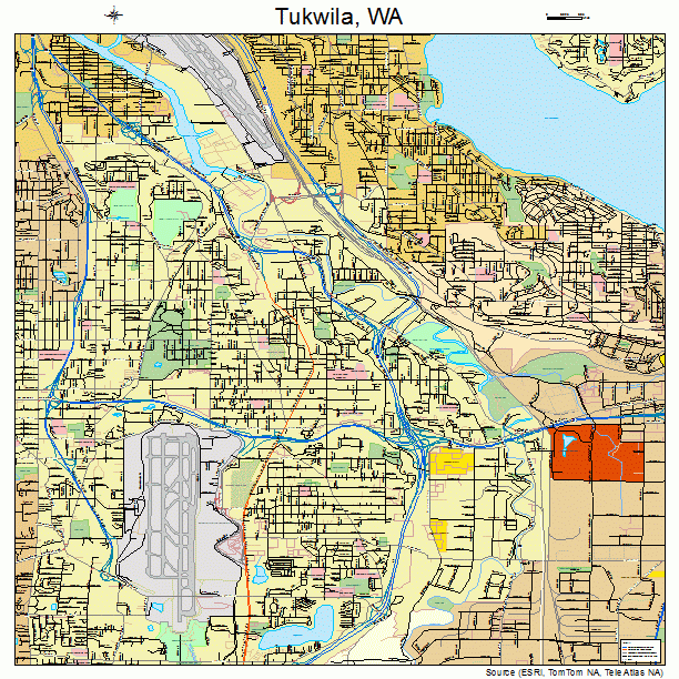 Tukwila, WA street map