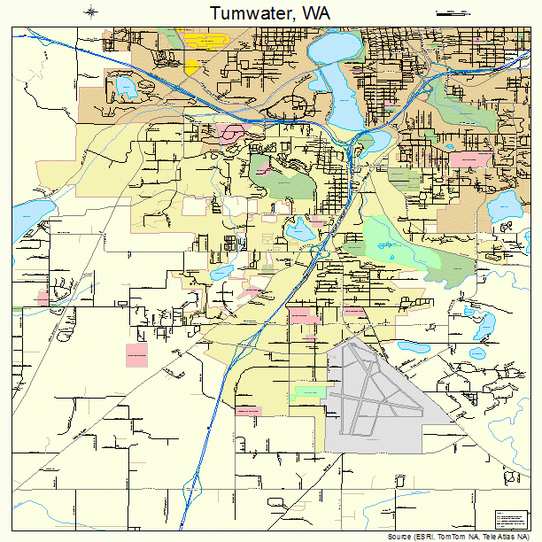 Tumwater, WA street map