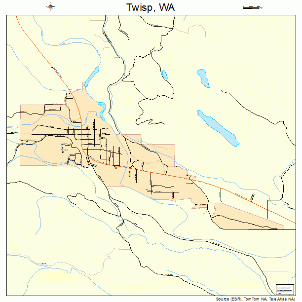 Twisp, WA street map