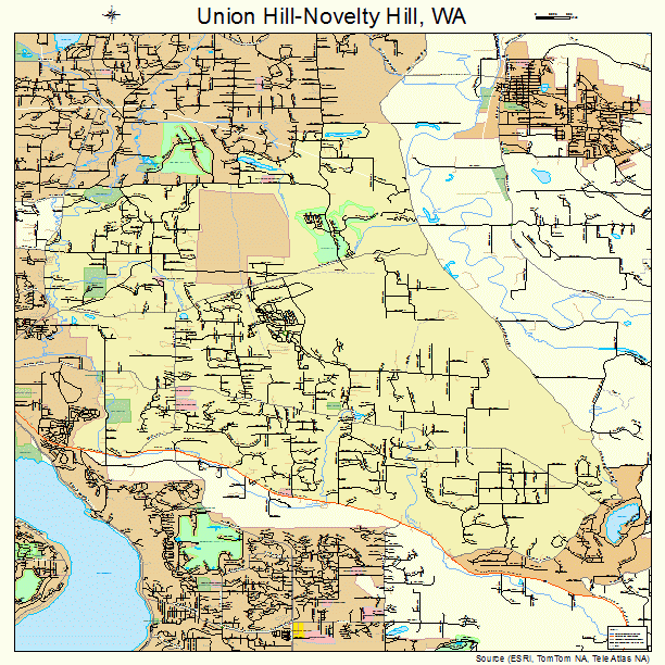 Union Hill-Novelty Hill, WA street map