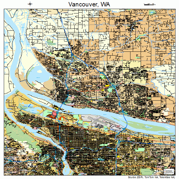 Vancouver, WA street map