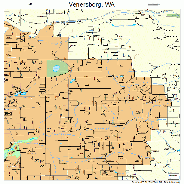 Venersborg, WA street map