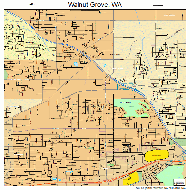 Walnut Grove, WA street map