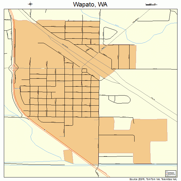 Wapato, WA street map