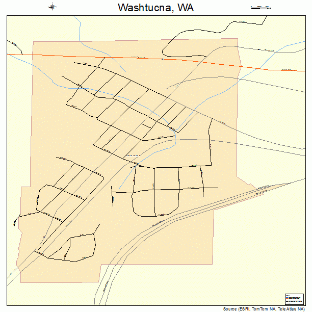 Washtucna, WA street map