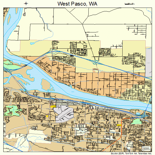 West Pasco, WA street map