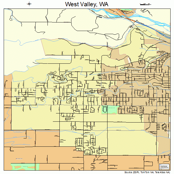 West Valley, WA street map
