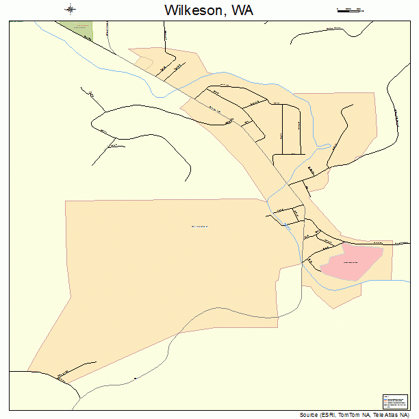 Wilkeson, WA street map