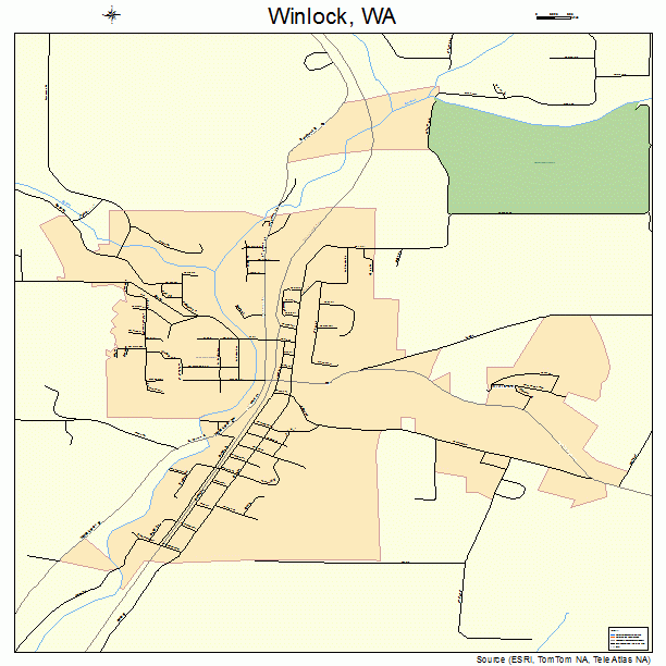 Winlock, WA street map