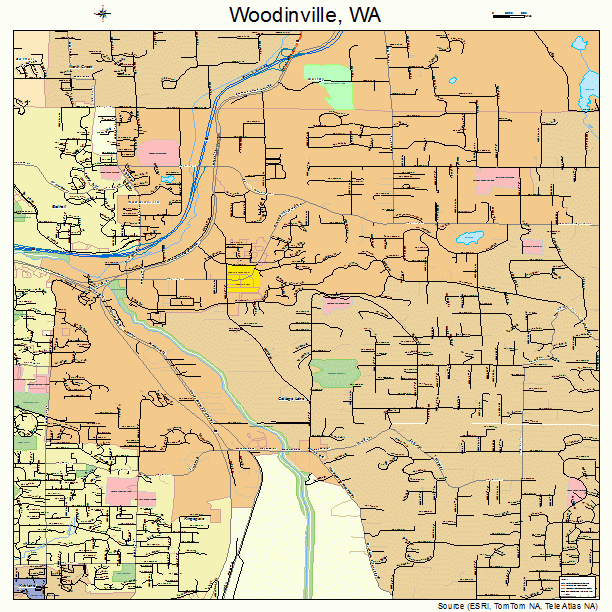 Woodinville, WA street map