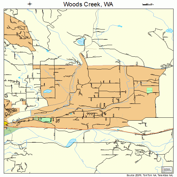 Woods Creek, WA street map