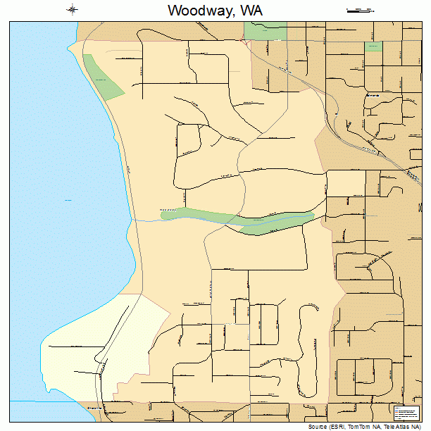 Woodway, WA street map