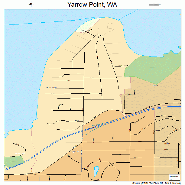 Yarrow Point, WA street map