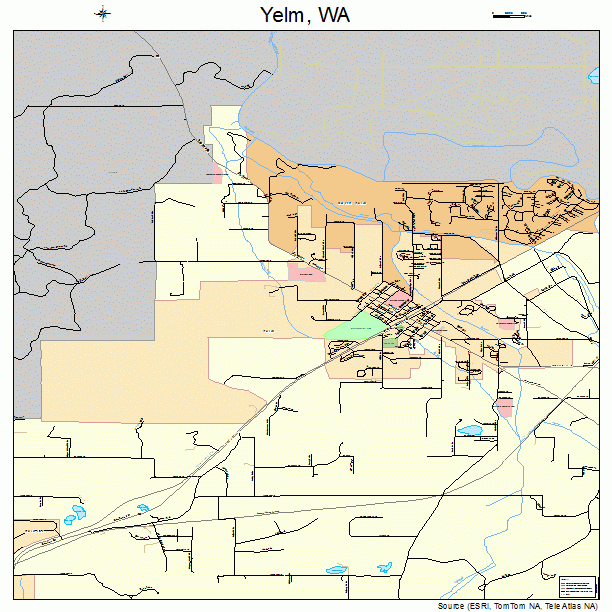 Yelm, WA street map