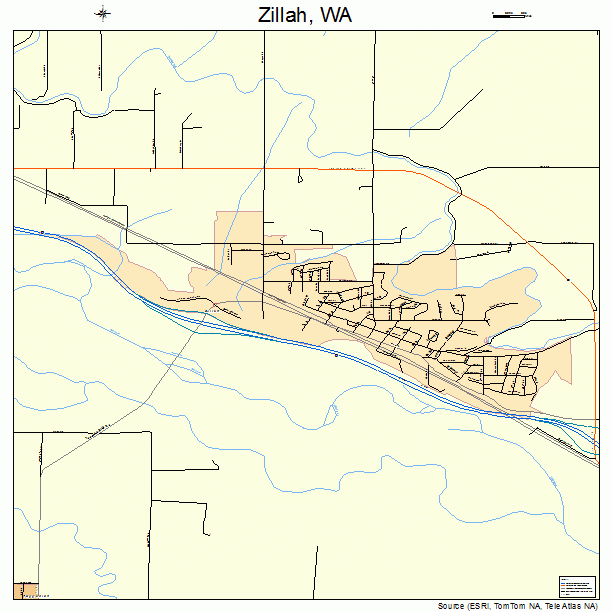 Zillah, WA street map