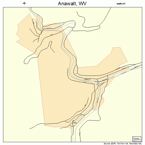 Anawalt, WV street map