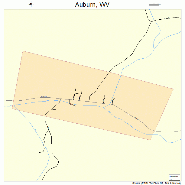 Auburn, WV street map