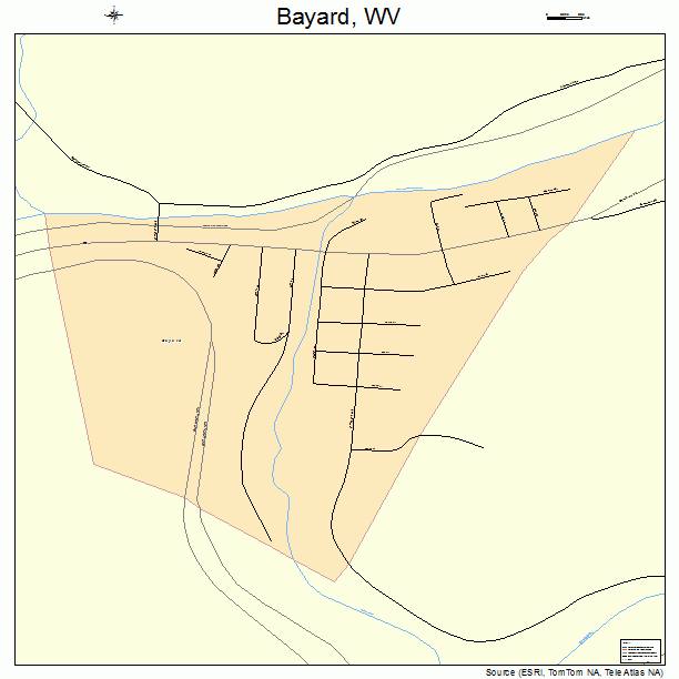 Bayard, WV street map