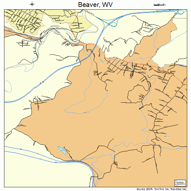 Beaver, WV street map