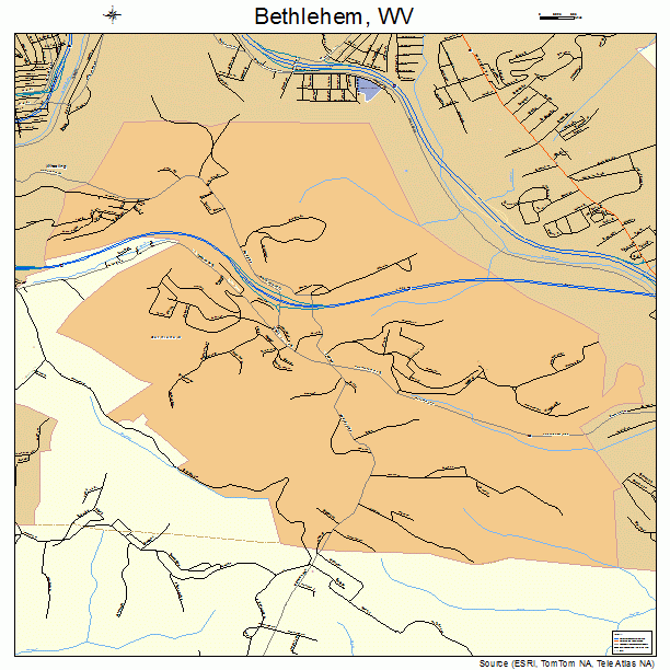 Bethlehem, WV street map