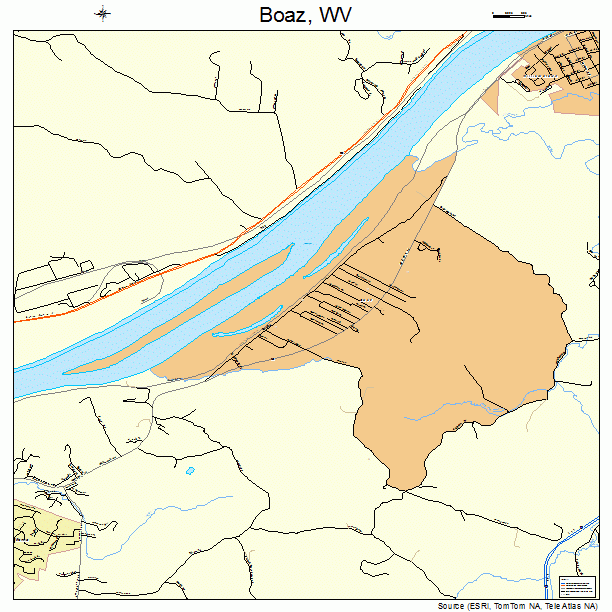 Boaz, WV street map