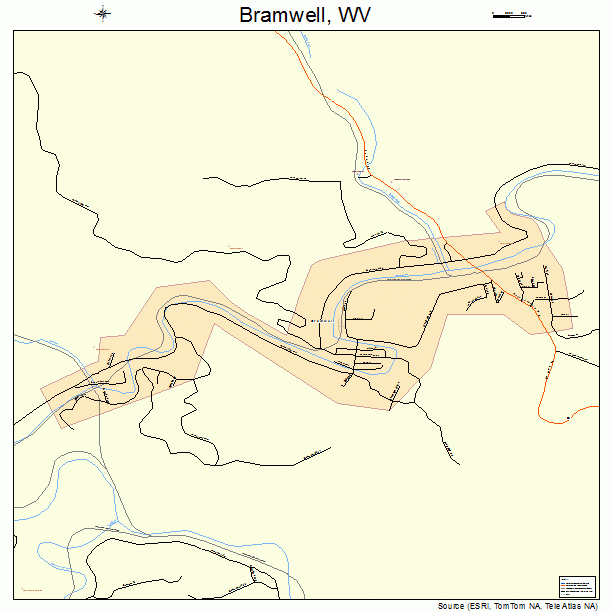 Bramwell, WV street map