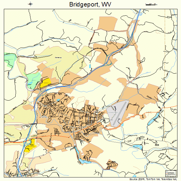 Bridgeport, WV street map