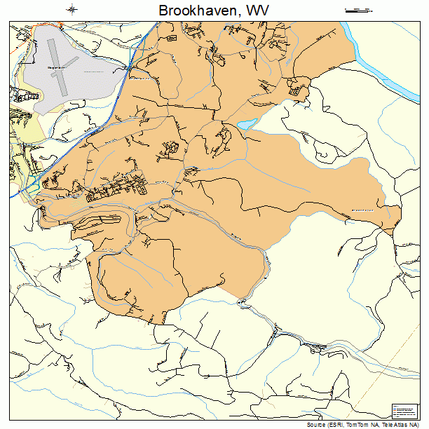 Brookhaven, WV street map