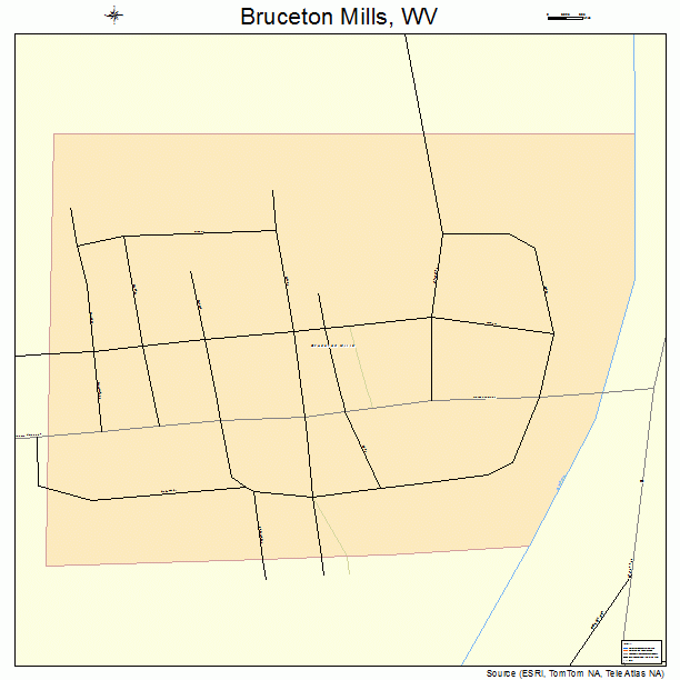 Bruceton Mills, WV street map