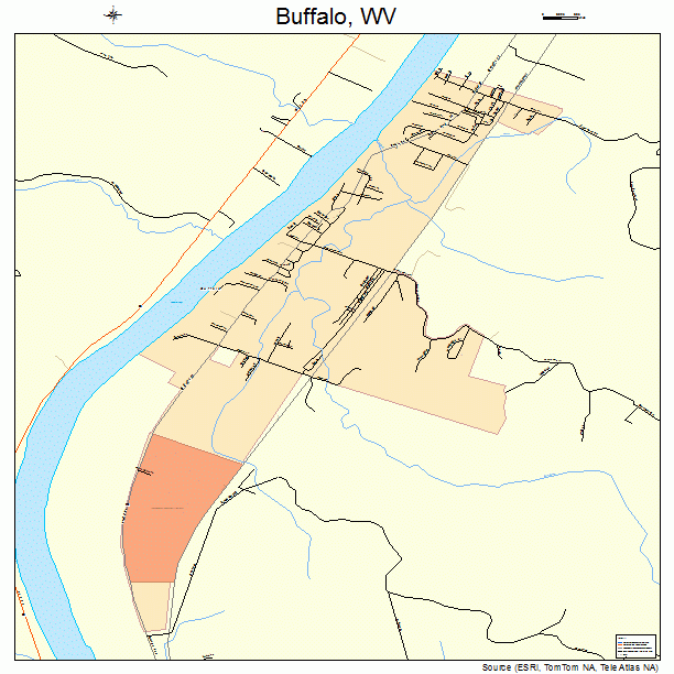 Buffalo, WV street map