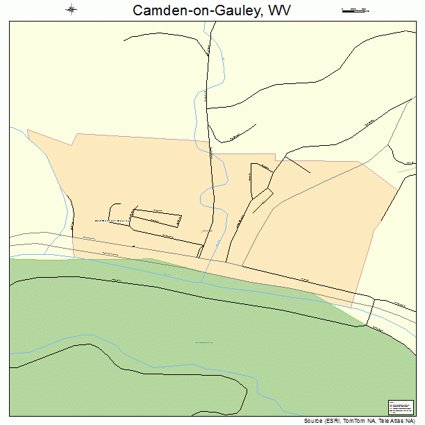 Camden-on-Gauley, WV street map