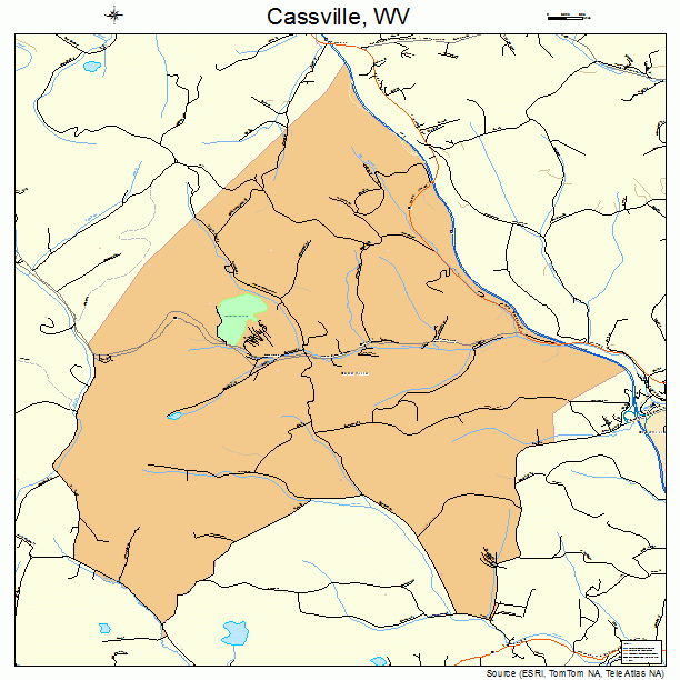 Cassville, WV street map