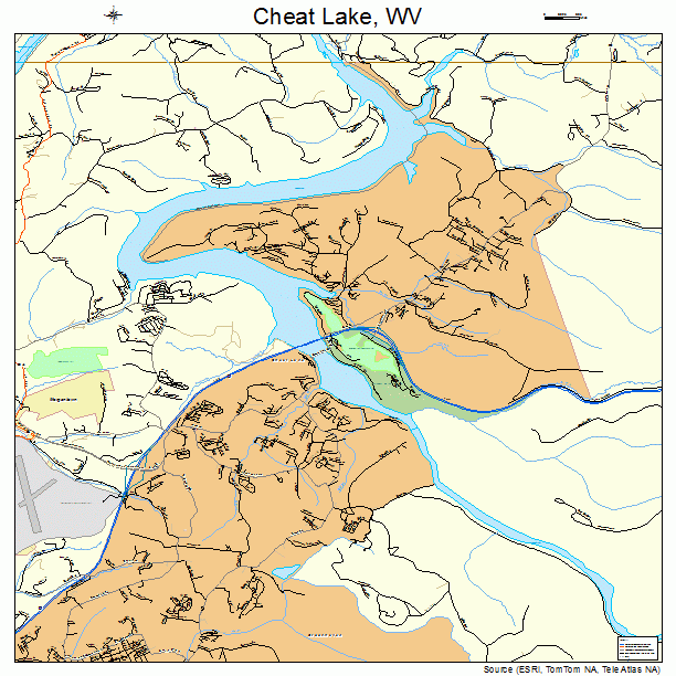 Cheat Lake, WV street map