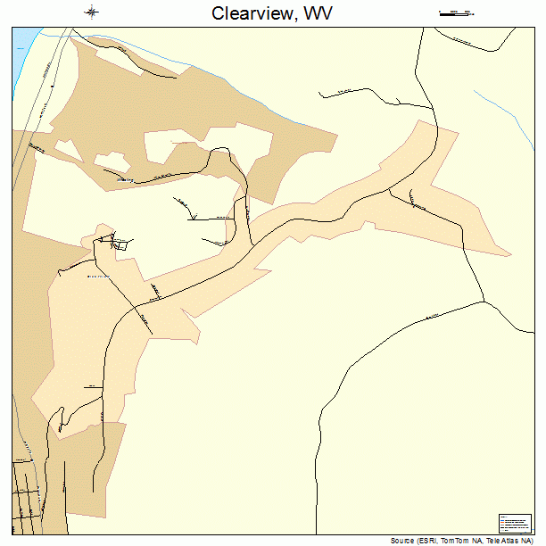 Clearview, WV street map