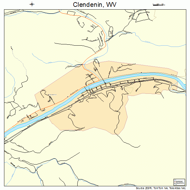 Clendenin, WV street map