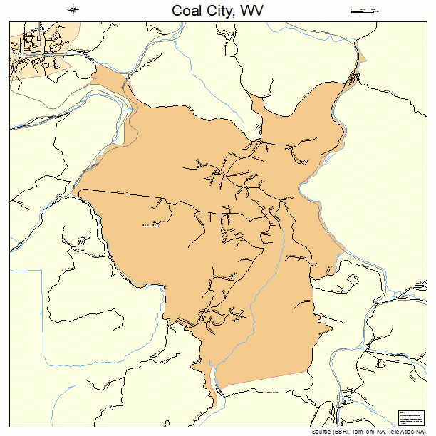 Coal City, WV street map