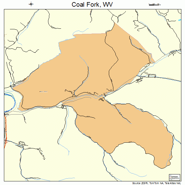 Coal Fork, WV street map