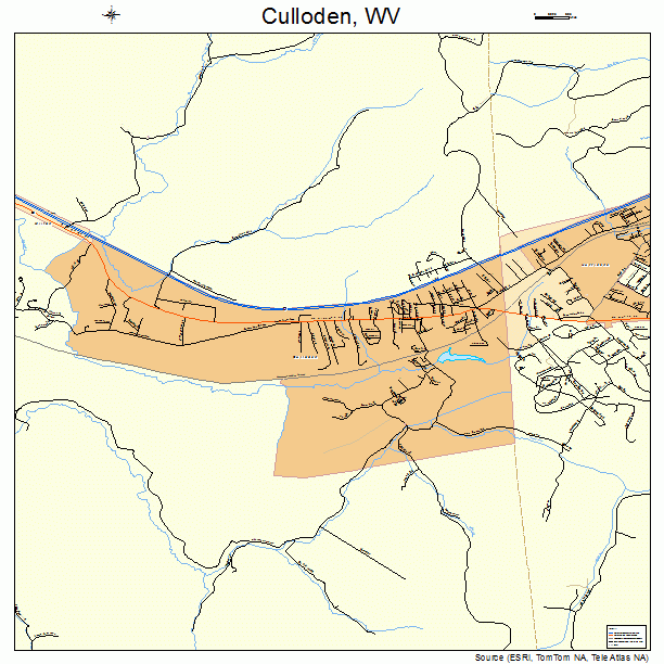 Culloden, WV street map