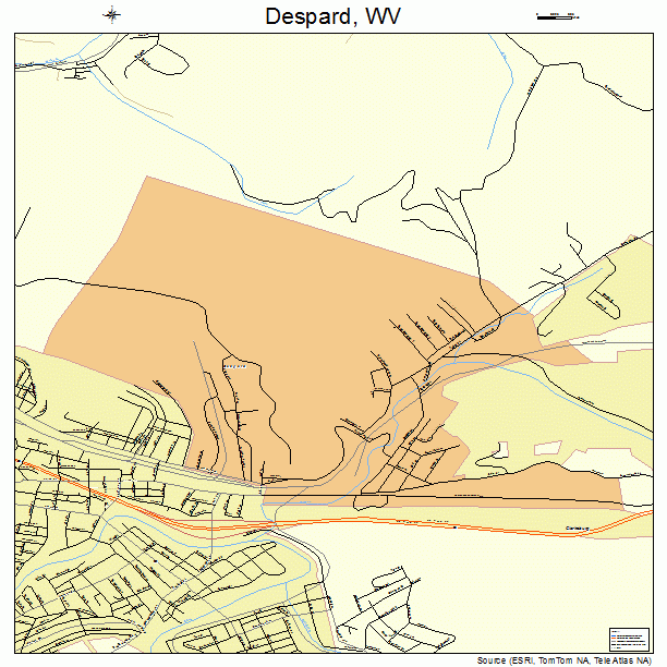 Despard, WV street map