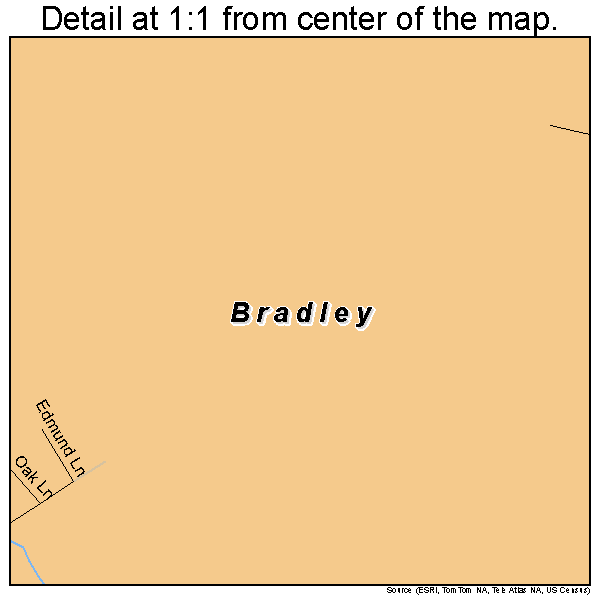 Bradley, West Virginia road map detail