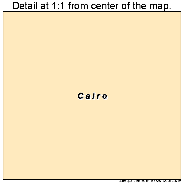 Cairo, West Virginia road map detail