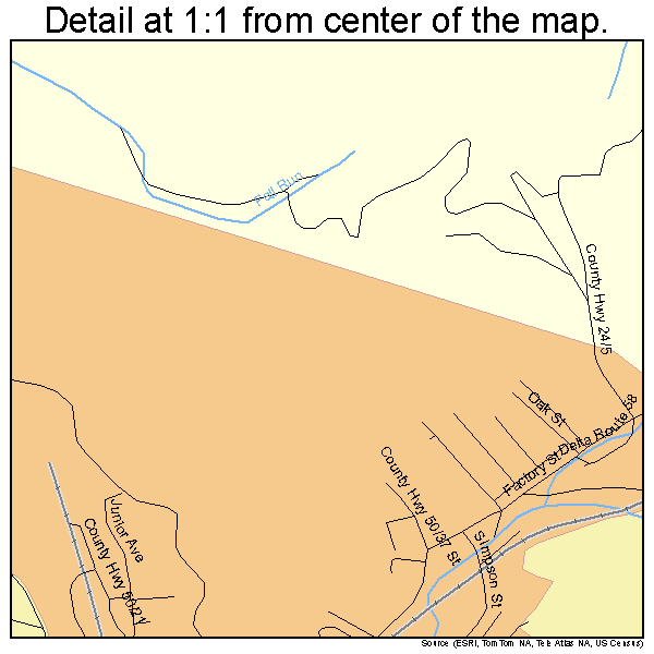 Clarksburg, West Virginia road map detail