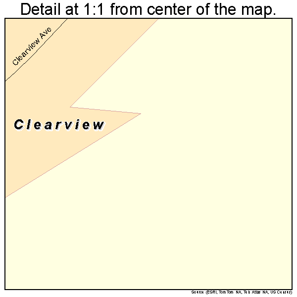 Clearview, West Virginia road map detail