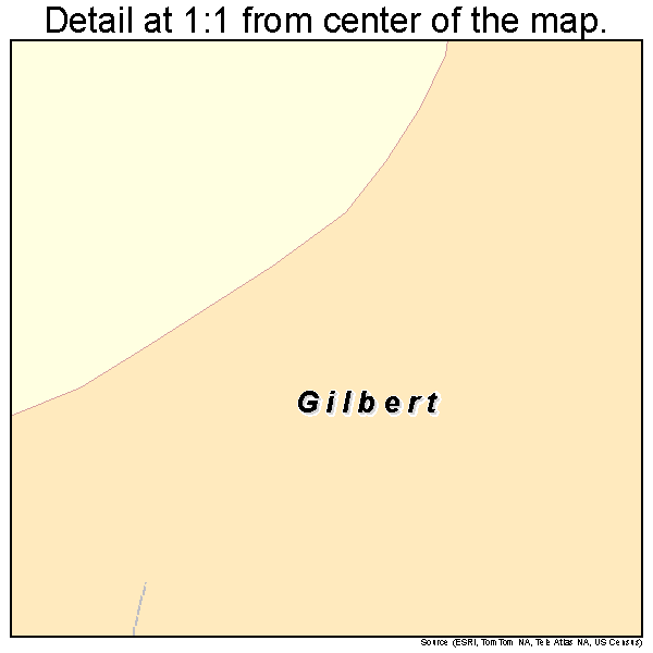 Gilbert, West Virginia road map detail
