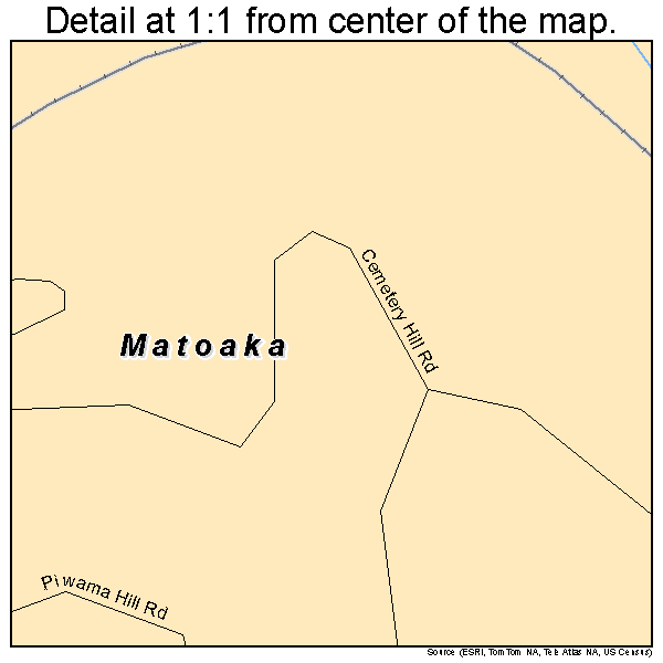 Matoaka, West Virginia road map detail