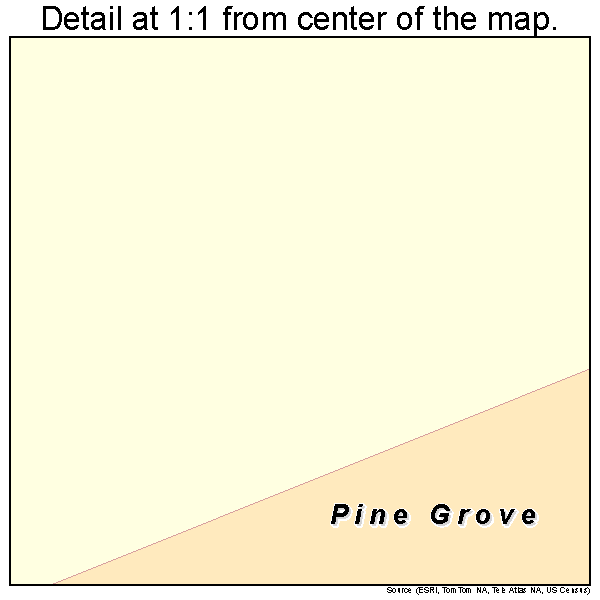 Pine Grove, West Virginia road map detail