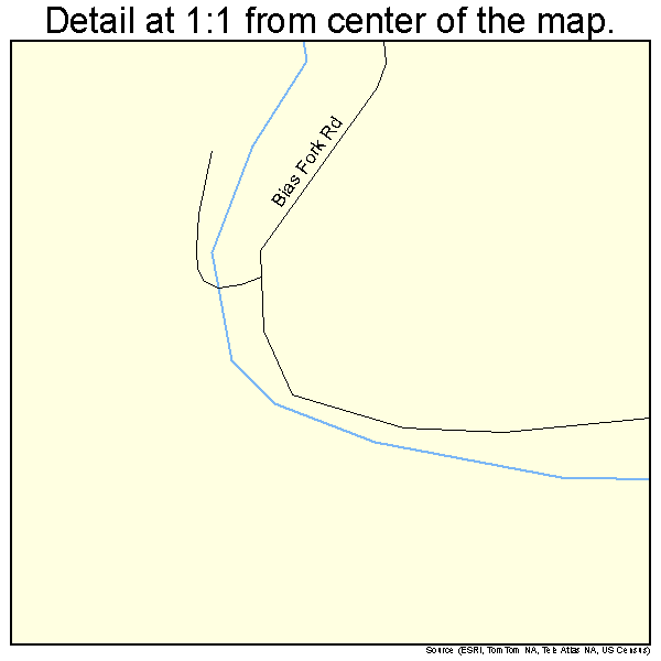 West Hamlin, West Virginia road map detail