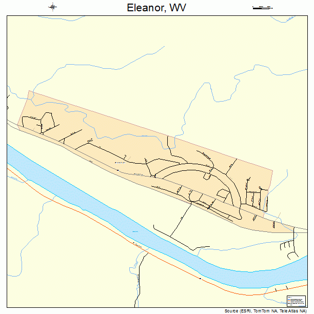 Eleanor, WV street map