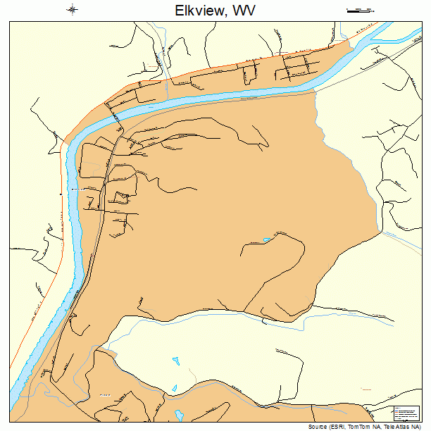 Elkview, WV street map