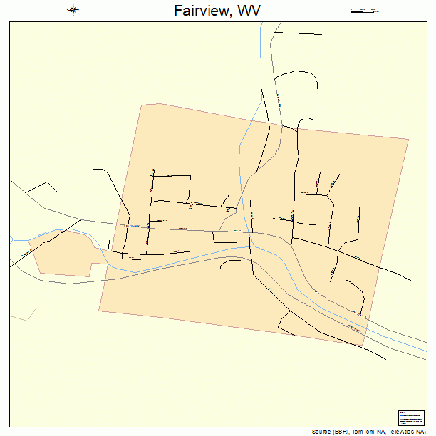 Fairview, WV street map